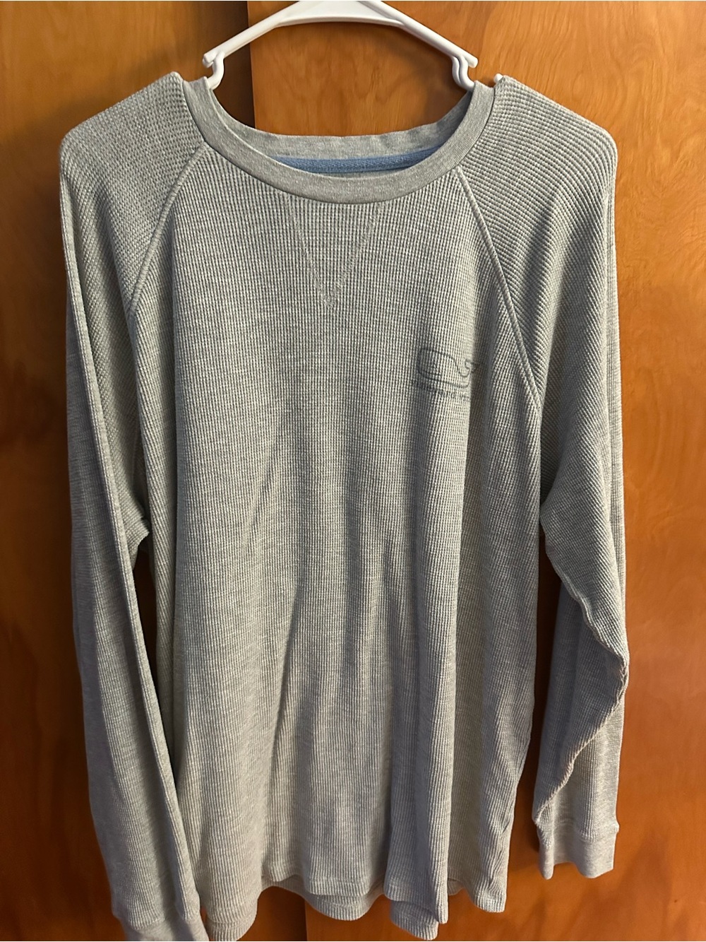 Vineyard Vines Heather Gray Waffle Knit Crewneck